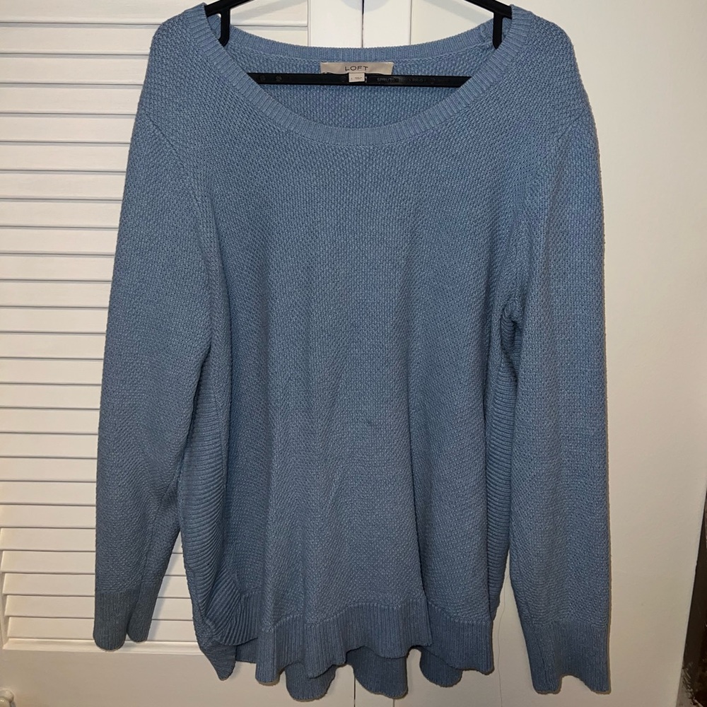 LOFT, blue sweater